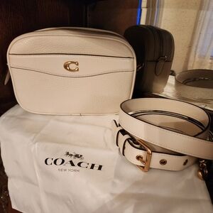 Coach Camera Bag EUC Chalk